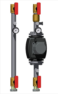 Модуль прямой D 40 с Pumpman GRS40-10F-M