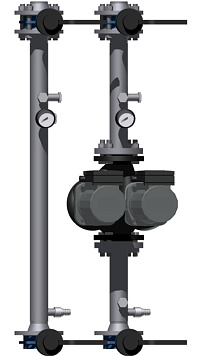 Модуль прямой D 65 с IMPPUMPS GHND basic II 65-190F 3x400 V