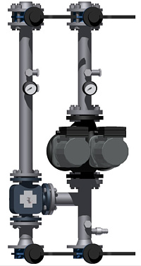 Модуль смесительный D 65 с IMPPUMPS GHND basic II 65-120F 3x400 V