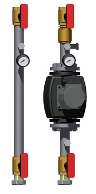 Модуль прямой D 40 с IMPPUMPS GHN basic II 40-120F 3x400 V