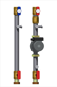 Модуль прямой D 32 с IMPPUMPS GHN 32/120-180 1х230 V 